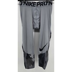 Nike Pro Hypercool Camo Compression Tights Mens M Camo Gray Gym Sport Pants